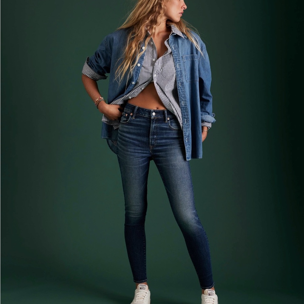 American Eagle Outfitters Blue Skinny Jeans